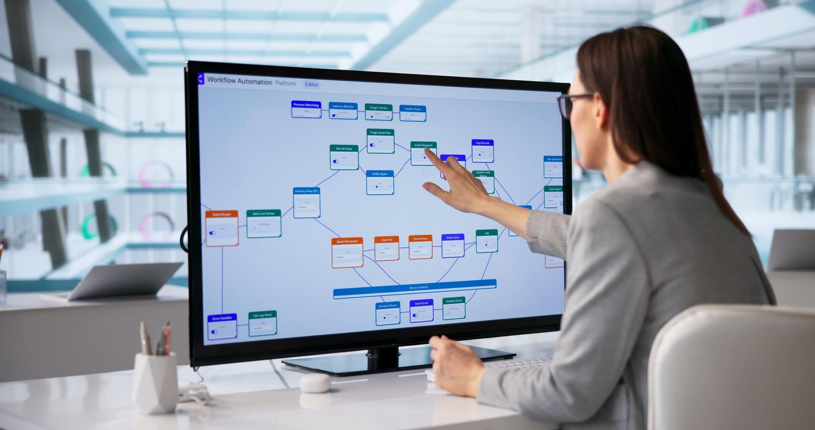 IA para Emprendedores: El Sistema Simple para Automatizar el Trabajo Aburrido mujer automtiza su trabajo